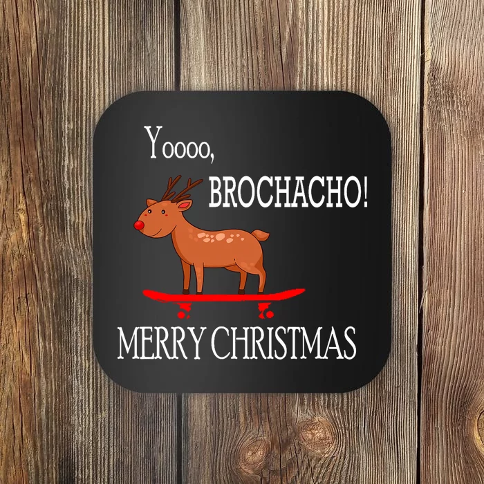 Merry Christmas Brochacho Coaster