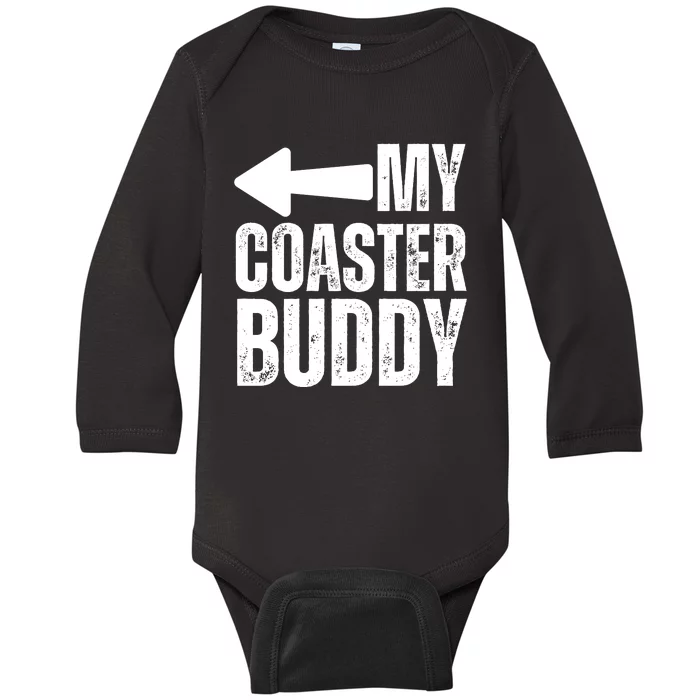 My Coaster Buddy Set 2/2 Pointing Left Roller Coaster Baby Long Sleeve Bodysuit