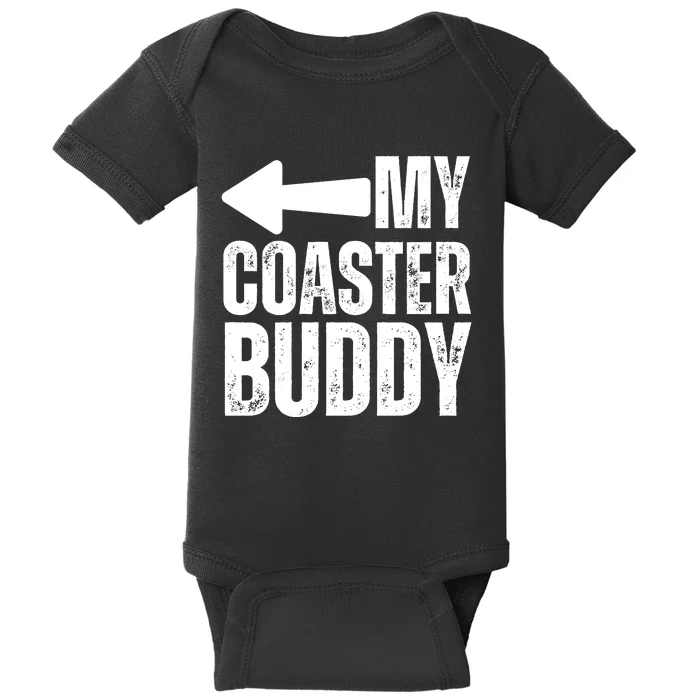 My Coaster Buddy Set 2/2 Pointing Left Roller Coaster Baby Bodysuit