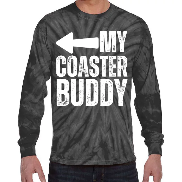 My Coaster Buddy Set 2/2 Pointing Left Roller Coaster Tie-Dye Long Sleeve Shirt