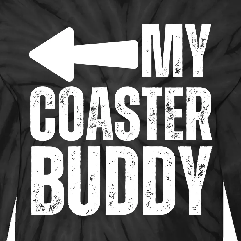 My Coaster Buddy Set 2/2 Pointing Left Roller Coaster Tie-Dye Long Sleeve Shirt