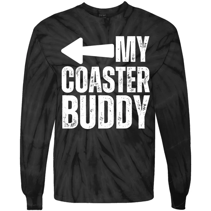 My Coaster Buddy Set 2/2 Pointing Left Roller Coaster Tie-Dye Long Sleeve Shirt