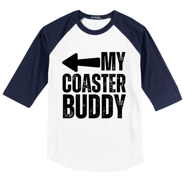 My Coaster Buddy Set 2/2 Pointing Left Roller Coaster Baseball Sleeve Shirt