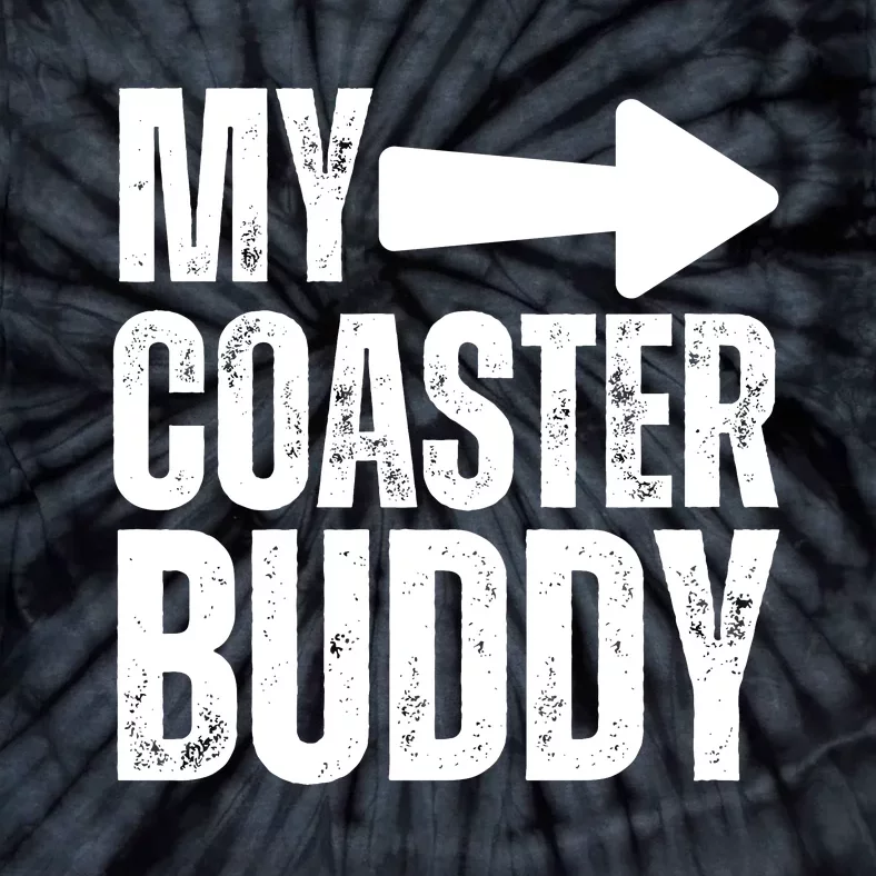 My Coaster Buddy Set 1/2 Pointing Right Roller Coaster Tie-Dye T-Shirt