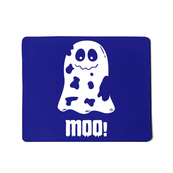 Moo Cute Boo Funny Cow Ghost Halloween Farmers Gift Mousepad