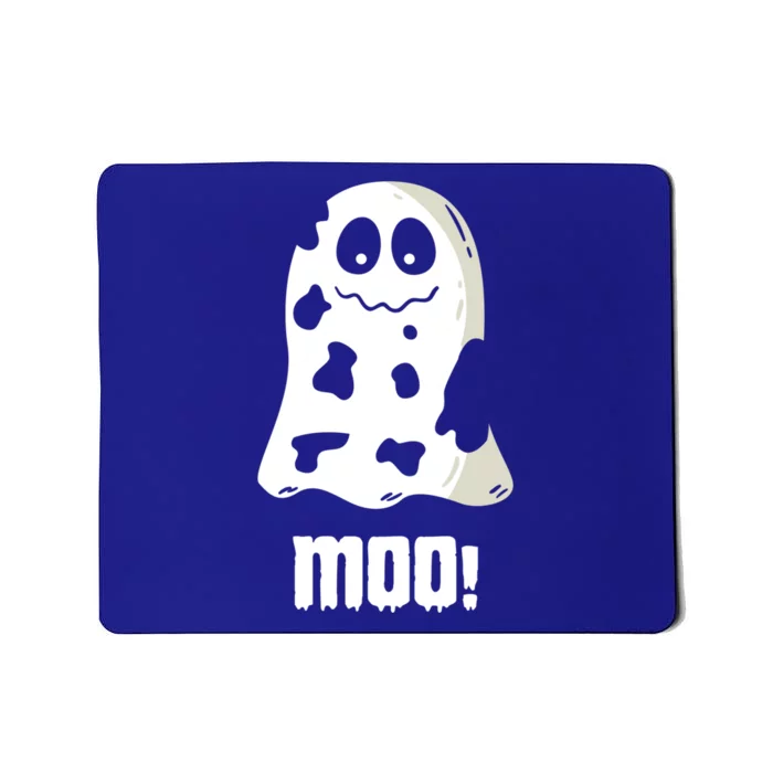 Moo Cute Boo Funny Cow Ghost Halloween Farmers Gift Mousepad