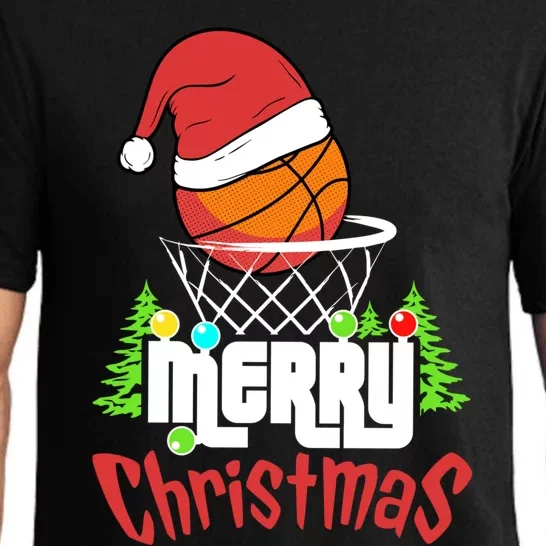 Merry Christmas Basketball Player Christmas Xmas Funny Gift Pajama Set