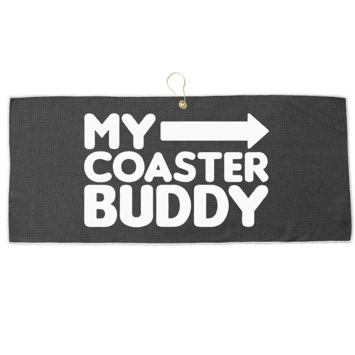 My Coaster Buddy Set 12 Pointing Right Roller Coaster Large Microfiber Waffle Golf Towel