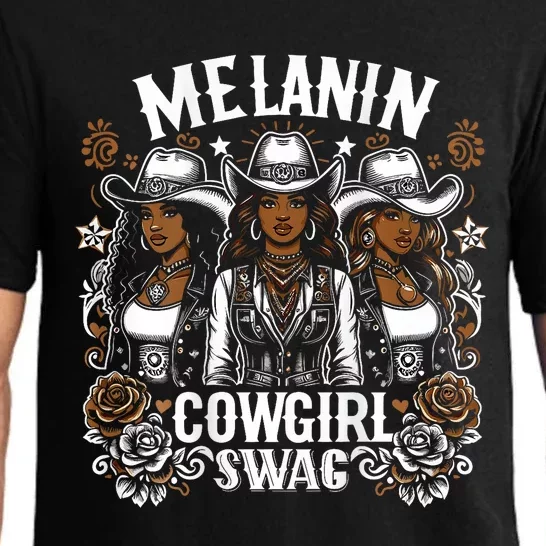 Melanin Cowgirls Black History African Melanin Cowgirl Swag Pajama Set