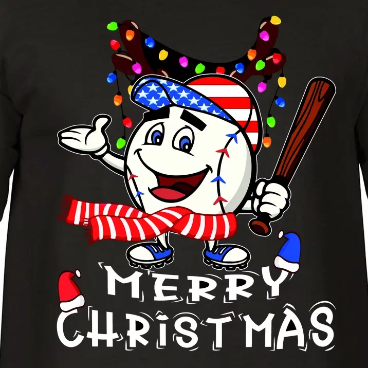 Merry Christmas Baseball Player Comfort Colors T-Shirt