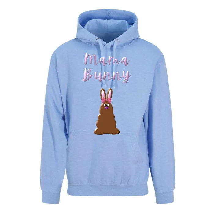 Mama Chocolate Bunny Rabbigift Funny Easter Mom Quote Cool Gift Unisex Surf Hoodie