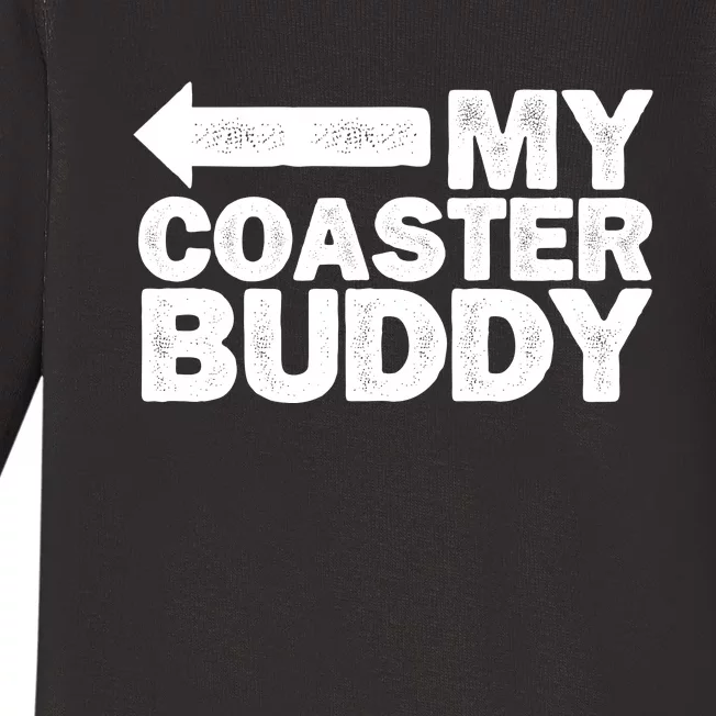 My Coaster Buddy Set 12 Pointing Right Roller Coaster Baby Long Sleeve Bodysuit