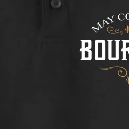 May Contain Bourbon Whiskey Dry Zone Grid Performance Polo