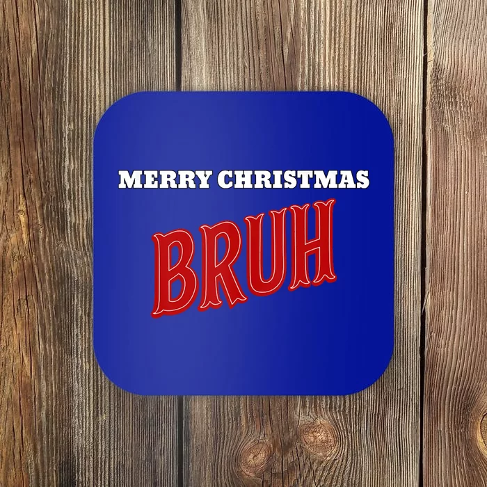 Merry Christmas Bruh Tank Top Coaster