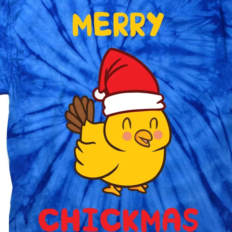 Merry Chickmas Cute Baby Chick Farm Christmas Funny Gift For Gift Tie-Dye T-Shirt