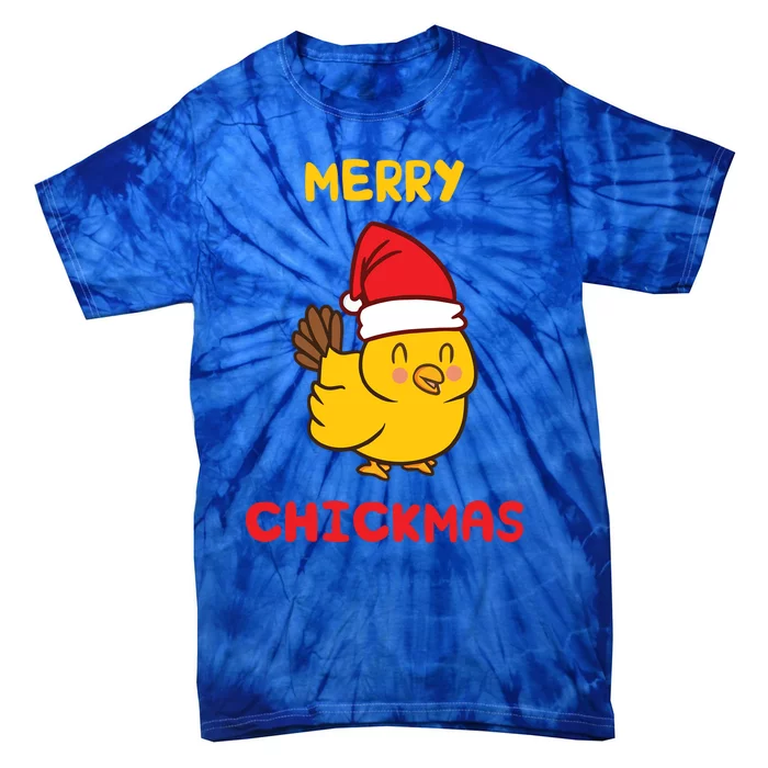 Merry Chickmas Cute Baby Chick Farm Christmas Funny Gift For Gift Tie-Dye T-Shirt