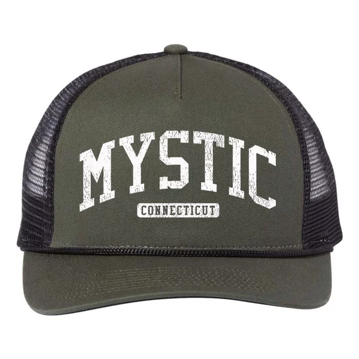 Mystic Connecticut Ct Js03 Vintage Retro Rope Trucker Hat Cap