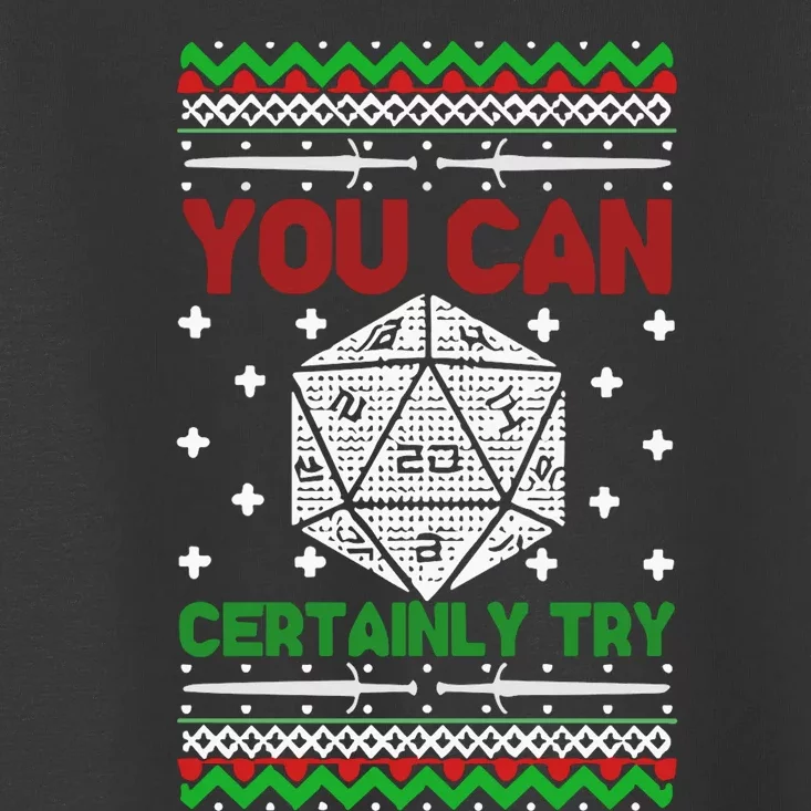 Merry Critmas Christmas D20 Rpg Board Game Role Play Toddler T-Shirt