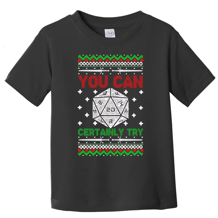 Merry Critmas Christmas D20 Rpg Board Game Role Play Toddler T-Shirt