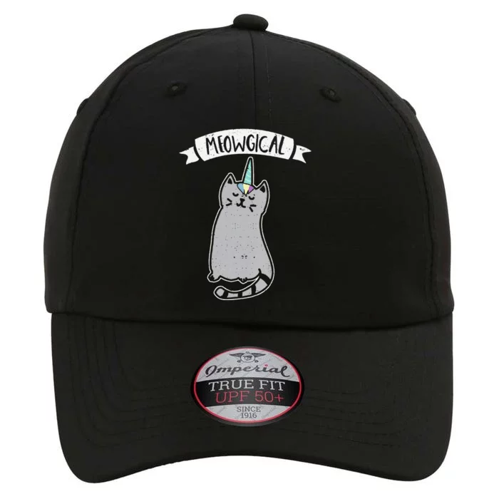 Meowgical Caticorn Cat Unicorn Magical Creature Gift The Original Performance Cap