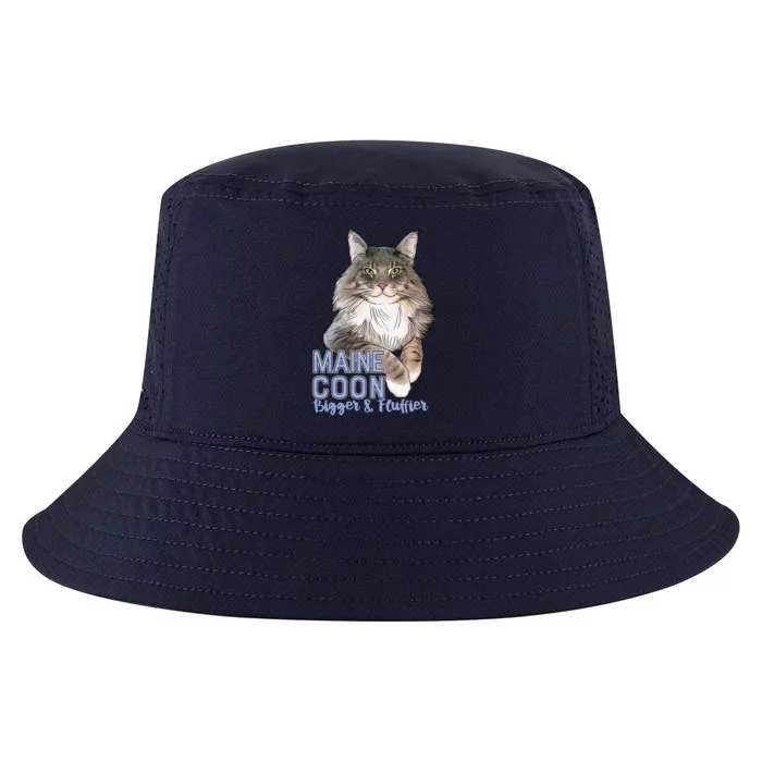 Maine Coon Cat Bigger & Fluffier Funny Cool Comfort Performance Bucket Hat