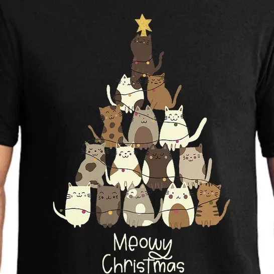 Meowy Christmas Cat Lover Pajama Set