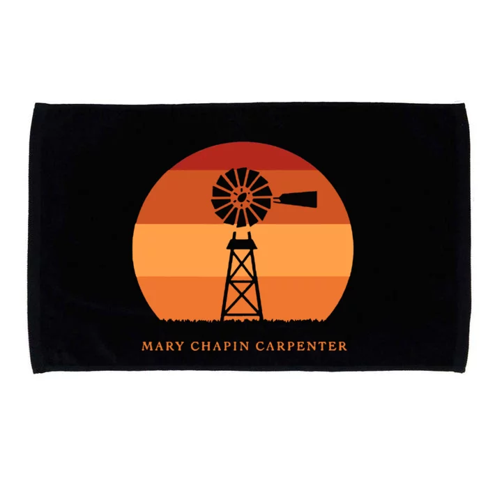 Mary Chapin Carpenter Windmill Retro Vintage Sunset Microfiber Hand Towel