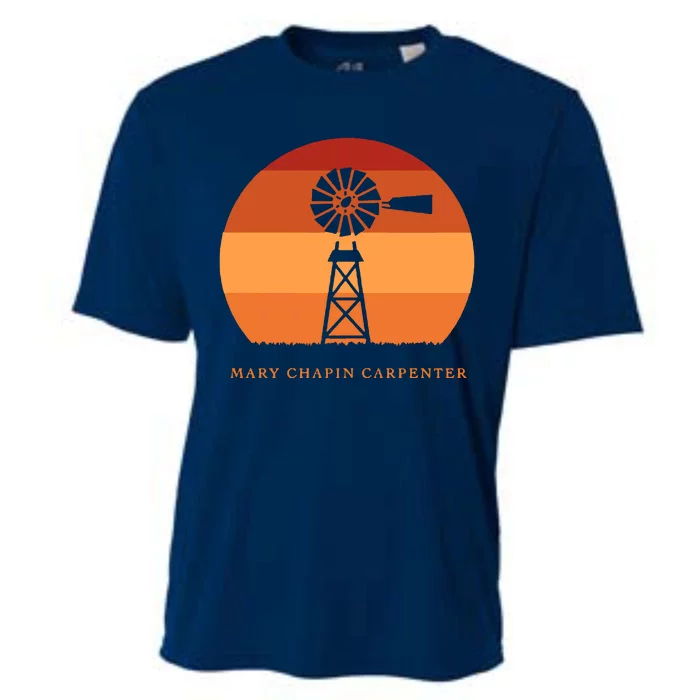 Mary Chapin Carpenter Windmill Retro Vintage Sunset Cooling Performance Crew T-Shirt