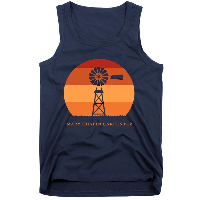 Mary Chapin Carpenter Windmill Retro Vintage Sunset Tank Top