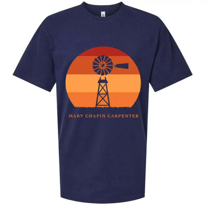 Mary Chapin Carpenter Windmill Retro Vintage Sunset Sueded Cloud Jersey T-Shirt