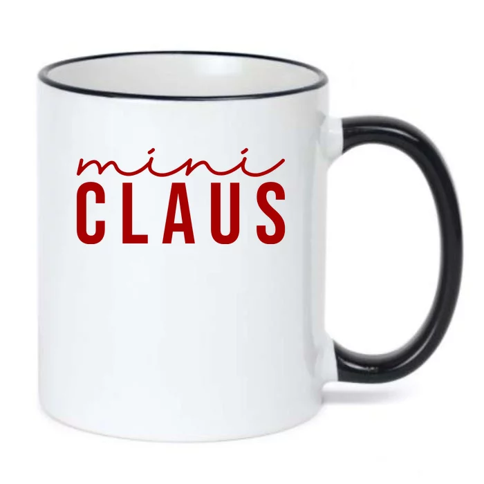 Mini Claus Cute Christmas Black Color Changing Mug