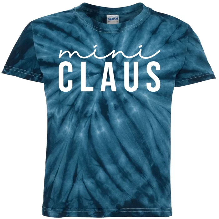 Mini Claus Cute Christmas Kids Tie-Dye T-Shirt