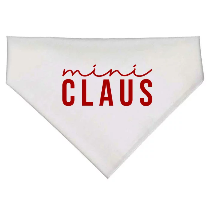 Mini Claus Cute Christmas USA-Made Doggie Bandana