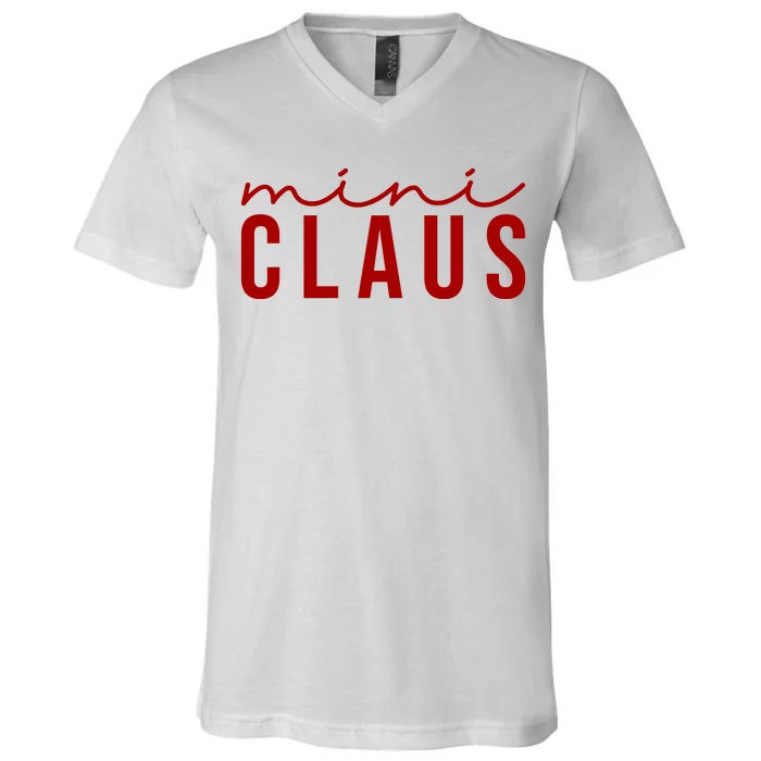 Mini Claus Cute Christmas V-Neck T-Shirt