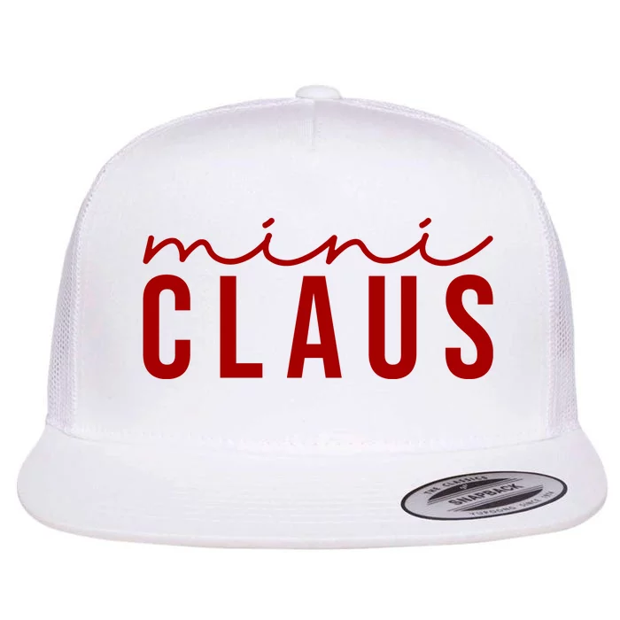 Mini Claus Cute Christmas Flat Bill Trucker Hat