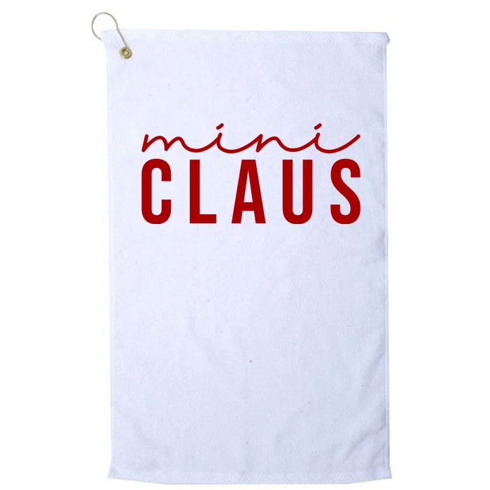 Mini Claus Cute Christmas Platinum Collection Golf Towel