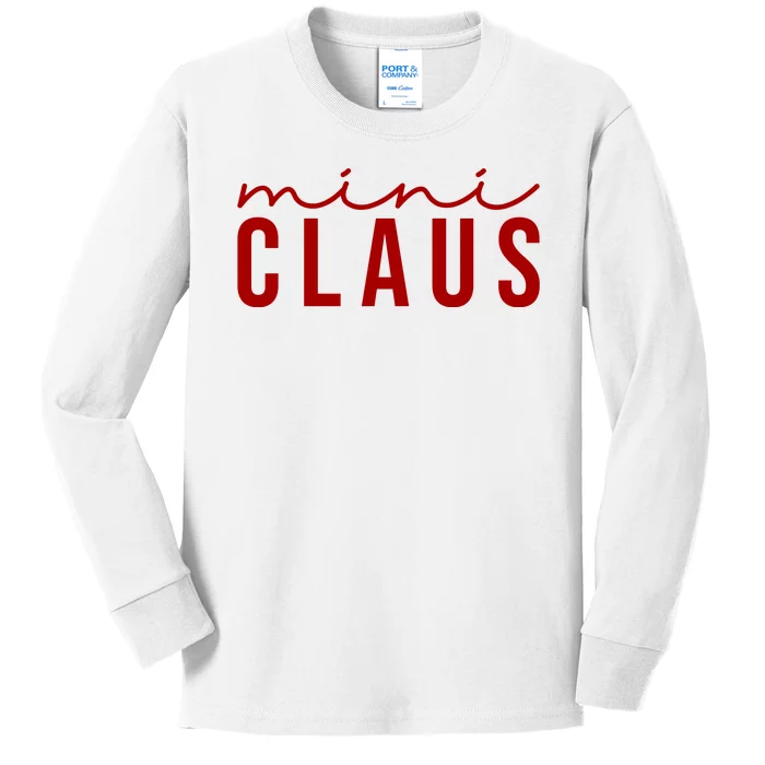 Mini Claus Cute Christmas Kids Long Sleeve Shirt