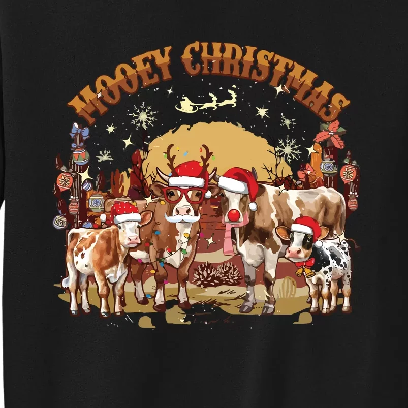 Mooey Christmas Cows Tall Sweatshirt