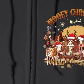 Mooey Christmas Cows Full Zip Hoodie