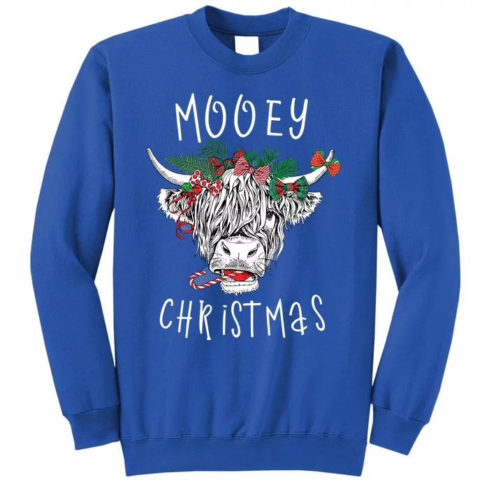 Mooey Christmas Cow Farmer Cow Farm Clothes Gift Tall Sweatshirt