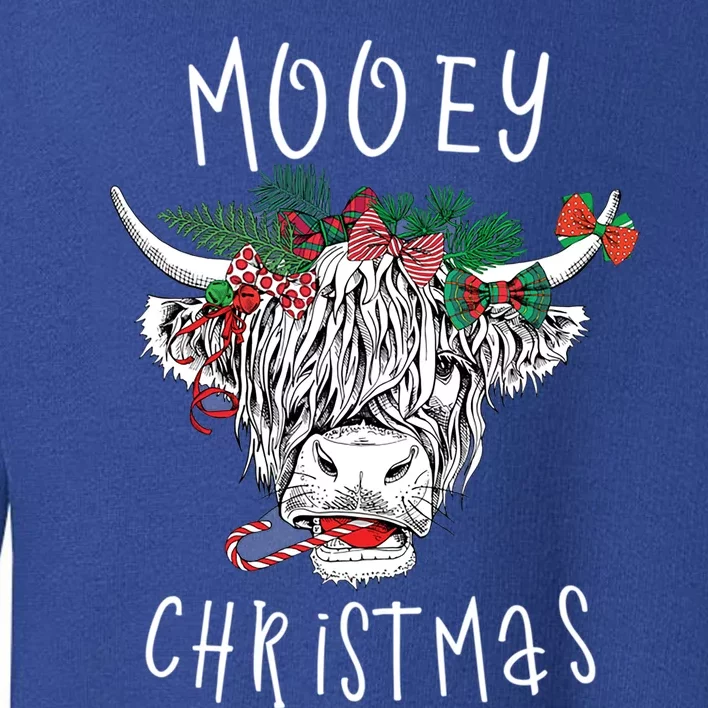 Mooey Christmas Cow Farmer Cow Farm Clothes Gift Toddler Sweatshirt