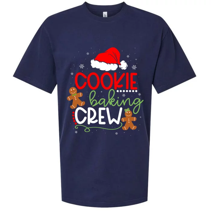 Merry Christmas Cookie Baking Crew Ginger Santa Pajamas Xmas Sueded Cloud Jersey T-Shirt