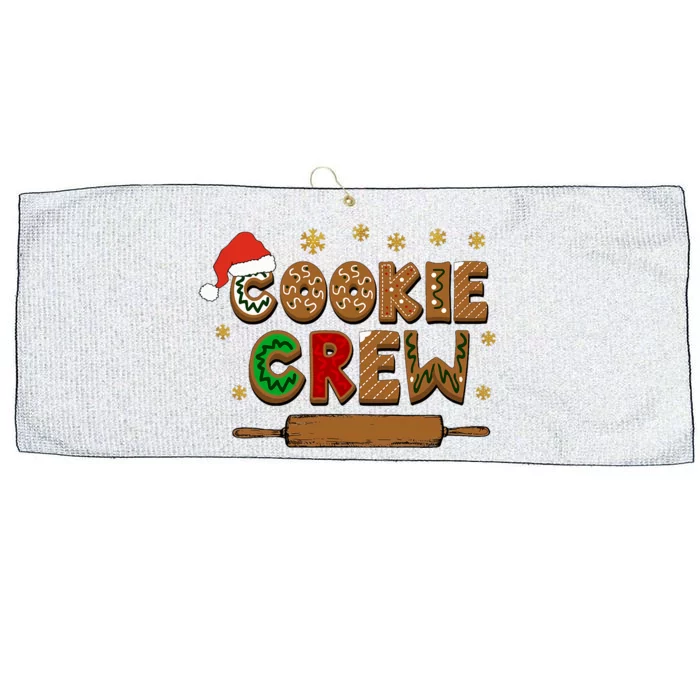 Merry Christmas Cookie Baking Crew Ginger Team Baker Gifts Large Microfiber Waffle Golf Towel