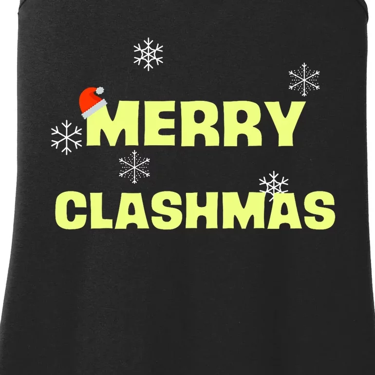 Merry Clashmas Christmas Holiday Clash Ladies Essential Tank