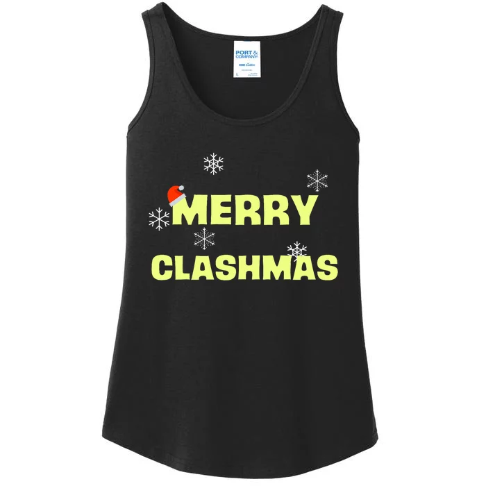 Merry Clashmas Christmas Holiday Clash Ladies Essential Tank