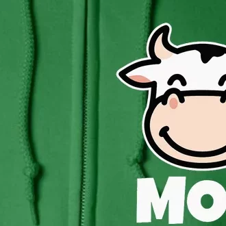 MOO Cows Cow Lover Full Zip Hoodie