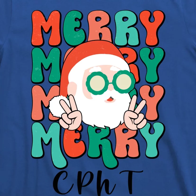 Merry Cpht Christmas Certified Pharmacy Technician Xmas Gift T-Shirt