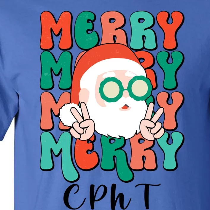 Merry Cpht Christmas Certified Pharmacy Technician Xmas Gift Tall T-Shirt