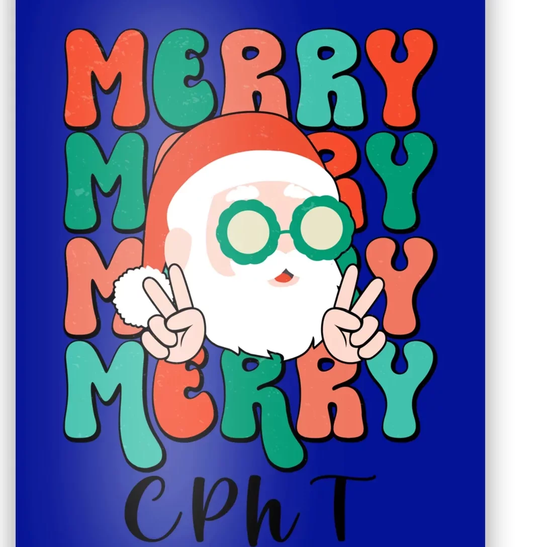 Merry Cpht Christmas Certified Pharmacy Technician Xmas Gift Poster