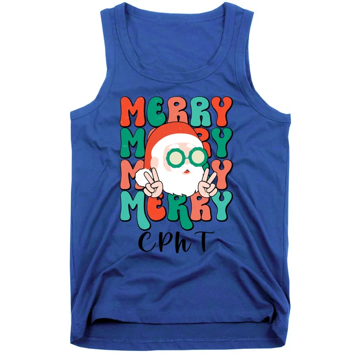 Merry Cpht Christmas Certified Pharmacy Technician Xmas Gift Tank Top